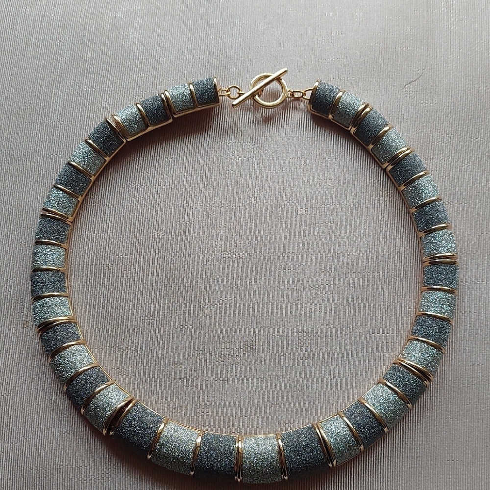 Elegant Gold and Silver Choker Necklace